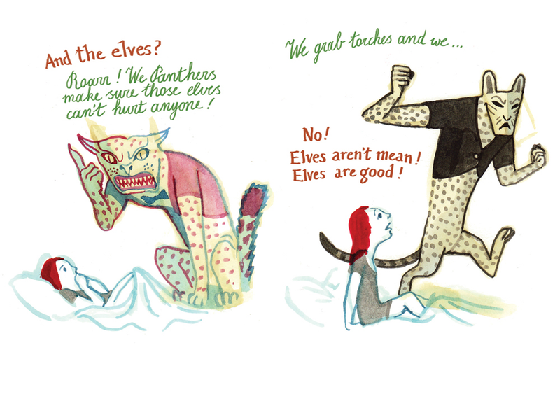 Illustration for article titled D&Q exclusive: Panther puts a chilling twist on a little girl’s imaginary friend